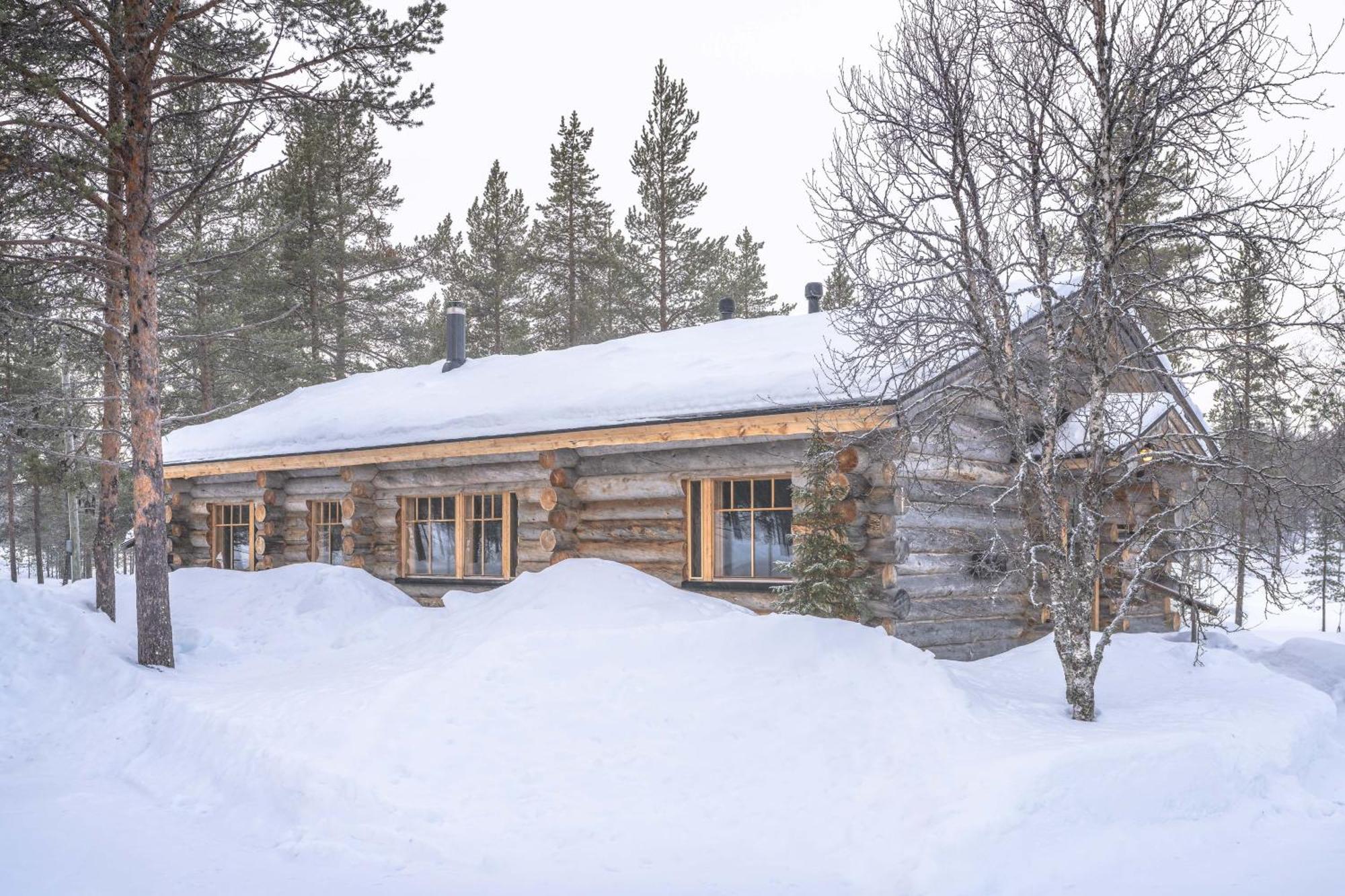Kuukkeli Log Houses Villa Aurora "Pupula" サーリセルカ エクステリア 写真
