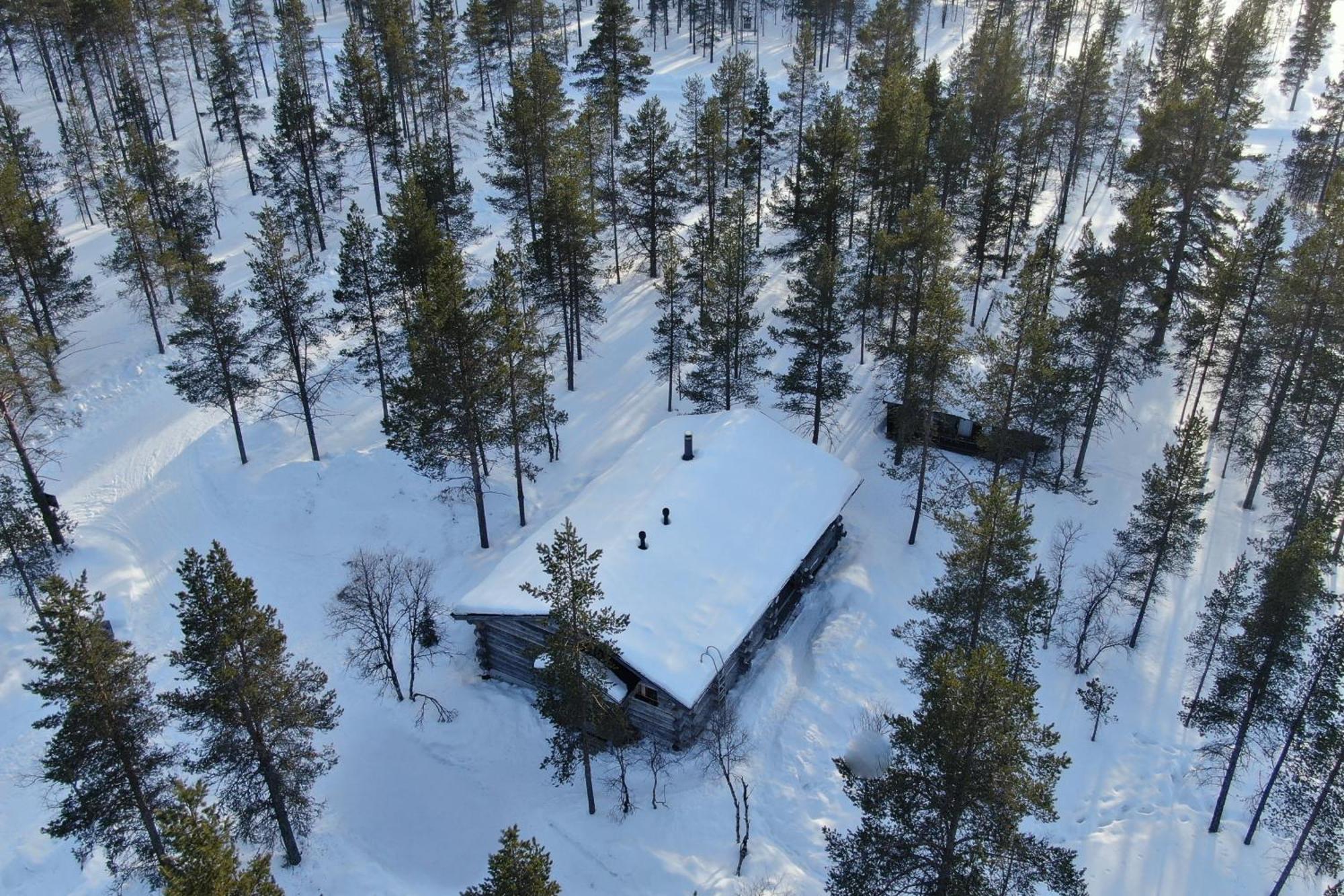 Kuukkeli Log Houses Villa Aurora "Pupula" サーリセルカ エクステリア 写真